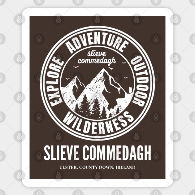 Slieve Commedagh Mountain, Ireland Mountains Magnet by Eire